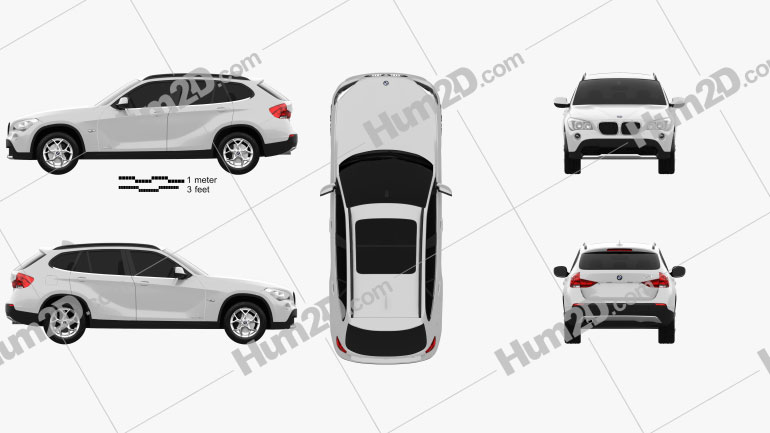 BMW X1 2010 PNG Clipart