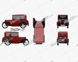 BMW DiXi 1928 car clipart