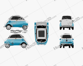 BMW Isetta 300 1956 car clipart