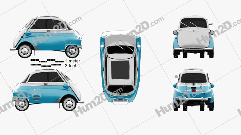 BMW Isetta 300 1956 PNG Clipart
