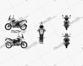 BMW R1200GS 2004 Motorcycle clipart