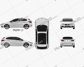 BMW Active Tourer concept 2012 car clipart