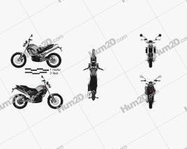 BMW G650X Country 2009 Moto clipart