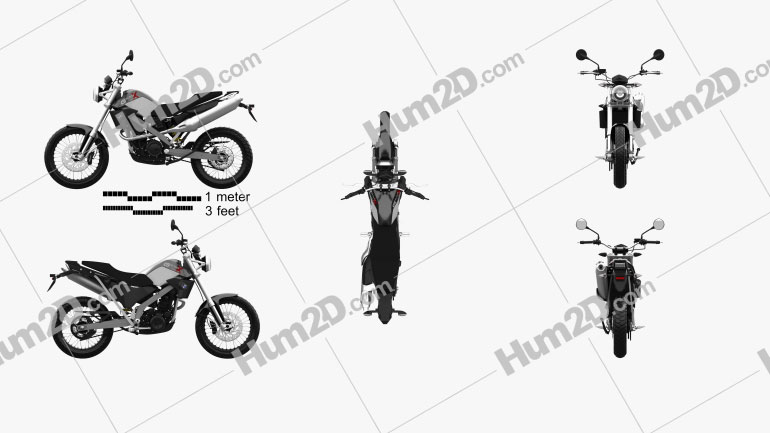 BMW G650X Country 2009 Motorcycle clipart