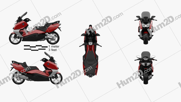 BMW C 650 GT 2013 Motorcycle clipart