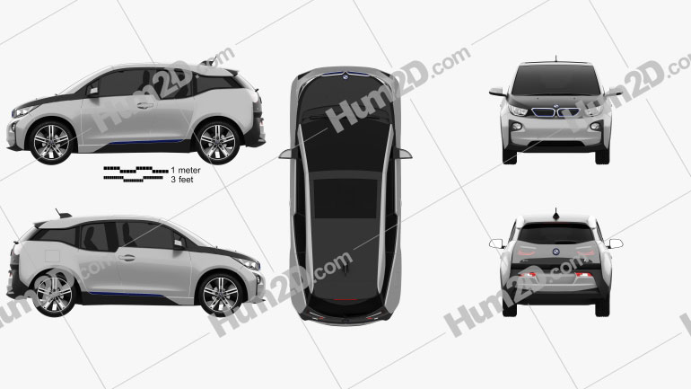 BMW i3 2014 PNG Clipart