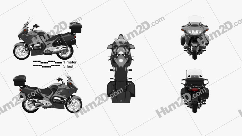 BMW R1150RT 2004 Motorcycle clipart