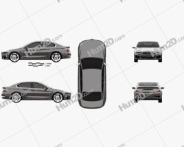 BMW Compact Sedan 2015 car clipart