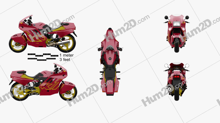 BMW K1 1988 PNG Clipart