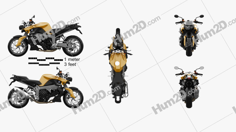 BMW K1300R 2012 Motorcycle clipart