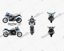 BMW R1200RS 2015 Motorcycle clipart