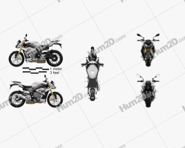 BMW S1000R 2015 Motorcycle clipart