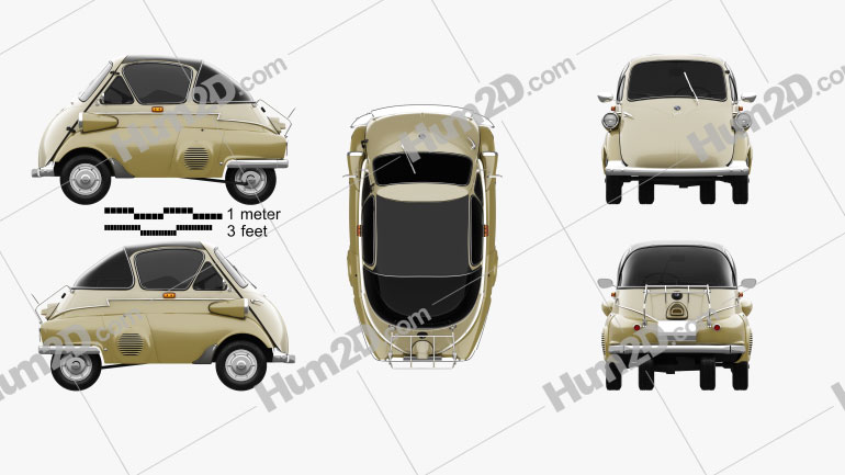 BMW Isetta 250 1955 PNG Clipart
