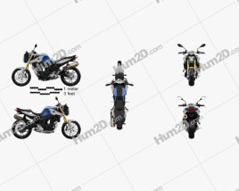 BMW F 800 R 2015 Motorcycle clipart