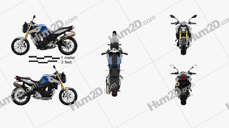 BMW F 800 R 2015 Motorcycle clipart