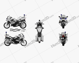 BMW F800GT-P 2015 Motorcycle clipart