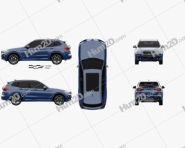 BMW X3 M (G01) 2018 car clipart