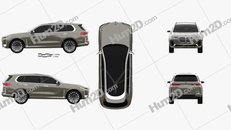 BMW X7 concept 2017 Imagem Clipart