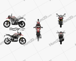 BMW G310GS 2017 Motorcycle clipart