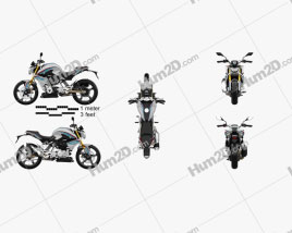 BMW G310R 2017 Motorcycle clipart