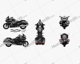BMW K1600B 2017 Motorcycle clipart