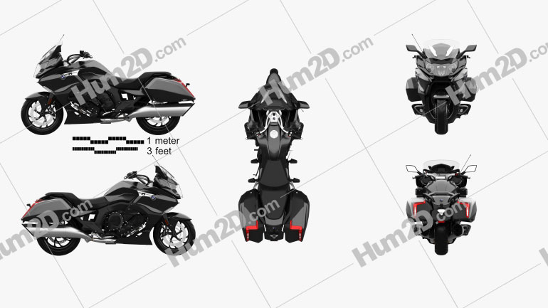 BMW K1600B 2017 Motorcycle clipart