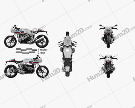 BMW R nineT Racer 2017 Motorcycle clipart