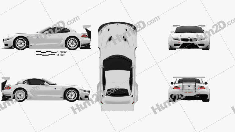 BMW Z4 GT3 2010 PNG Clipart