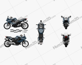 BMW F800GT 2018 Motorcycle clipart