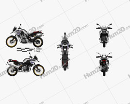 BMW F850GS 2018 Motorcycle clipart