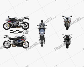 BMW S1000RR 2018 Motorcycle clipart