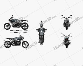 BMW R nineT Pure 2018 Motorcycle clipart