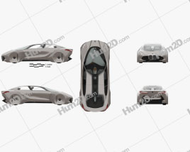 BMW Vision Next 100 with HQ interior 2016 car clipart
