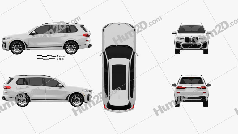 Bmw X7 M Sport 2019 Clipart Download Vehicles Clipart Images And Illustrations In Png Psd