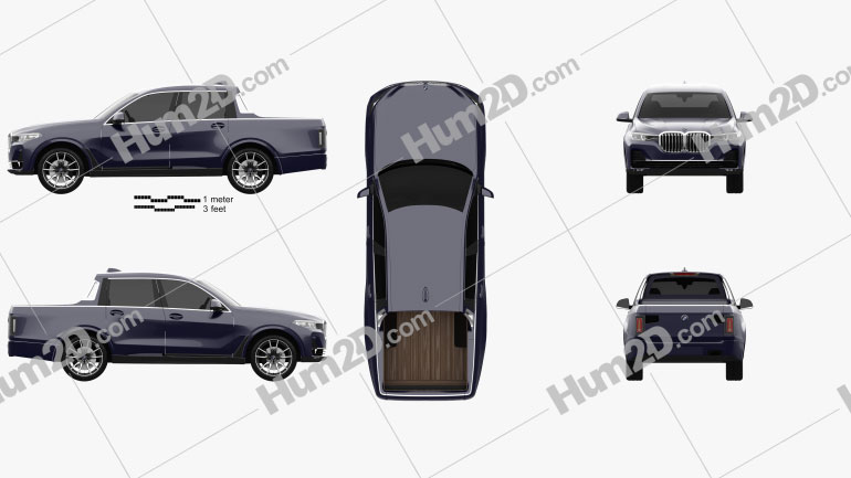 Bmw X7 Pick Up 2019 Clipart Download Vehicles Clipart Images And Illustrations In Png Psd