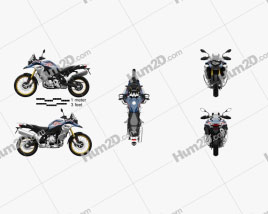 BMW F850GS Adventure 2019 Motorcycle clipart