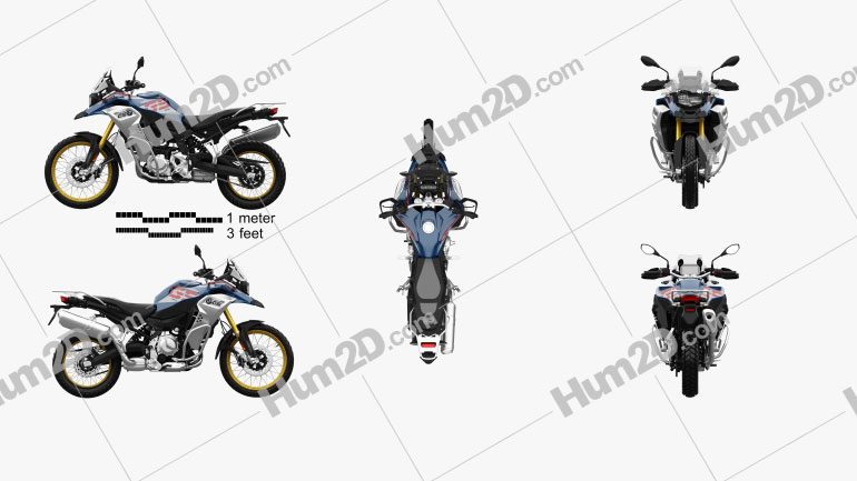 BMW F850GS Adventure 2019 Motorcycle clipart