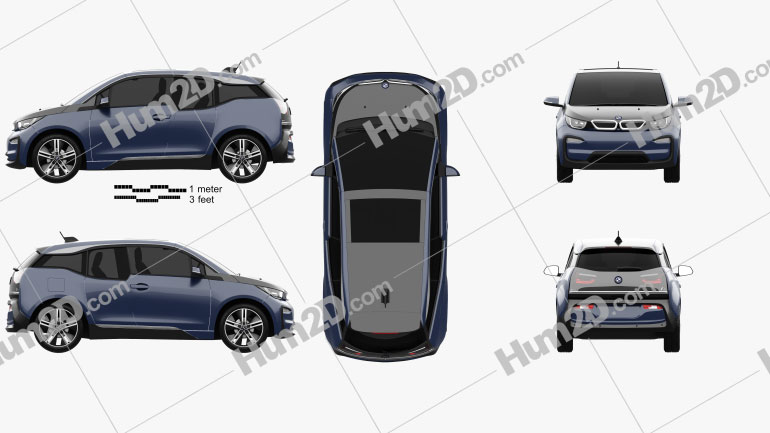 BMW i3 2017 PNG Clipart