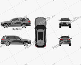 BMW X7 US-Spez 2019 car clipart