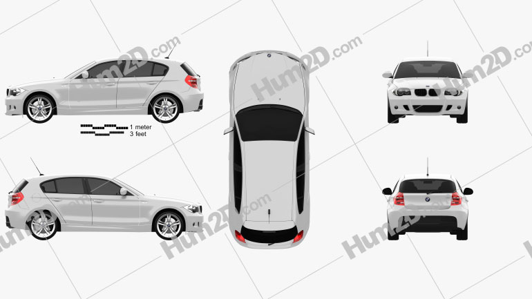 BMW 1 Series M-Sport 2009 PNG Clipart
