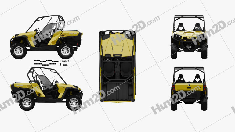 BRP Can-Am Commander XT 2012 clipart