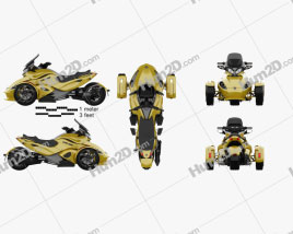 BRP Can-Am Spyder ST 2013 clipart