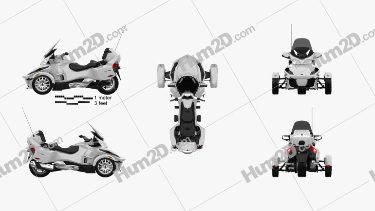 BRP Can-Am Spyder RT 2013 clipart