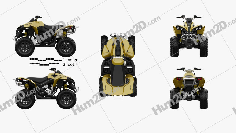 BRP Can-Am Renegade 2014 Clipart Image