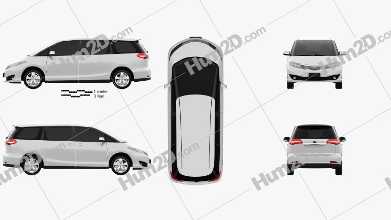 BYD M6 2012 clipart