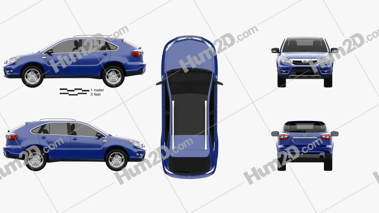 BYD S7 2015 Clipart Image