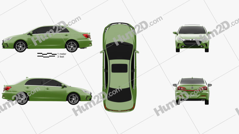 BYD Qin 2014 car clipart