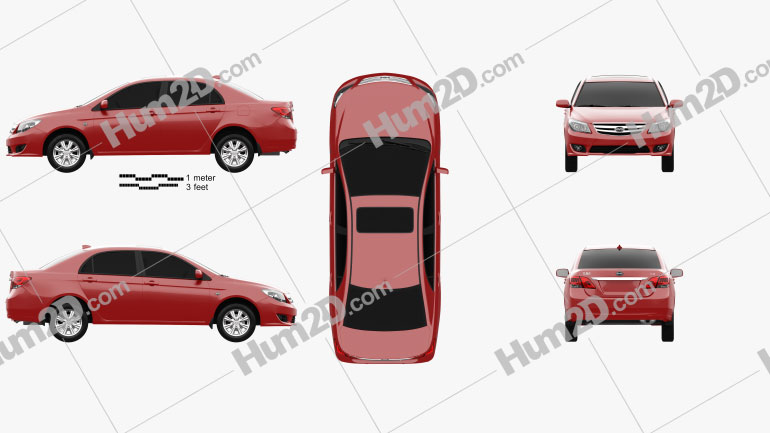 BYD L3 2010 PNG Clipart