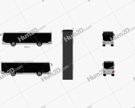 BYD K9 Bus 2010 clipart