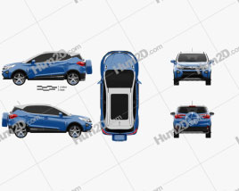 BYD Yuan 2016 car clipart